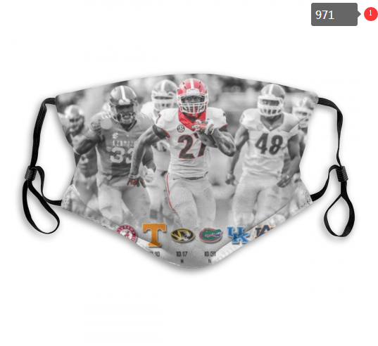 NCAA Georgia Bulldogs #15 Dust mask with filter